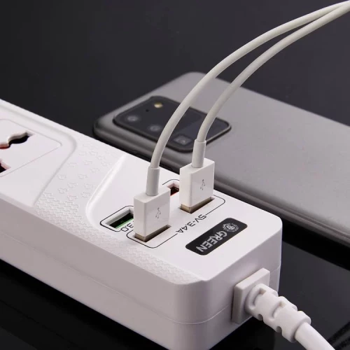 Green Lion 4 AC + 4 USB Power Socket