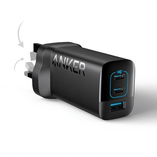 Anker 336 (67W) Chargeur Fast Adaptateur 3 ports USB-A et USB-C Zwart